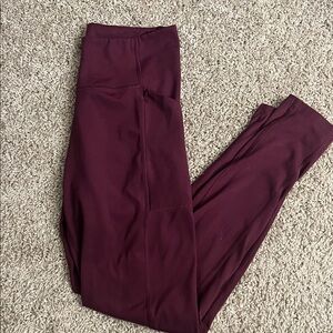Girlfriend Collective High Rise Purple Pocket 7/8 Legging Size Medium